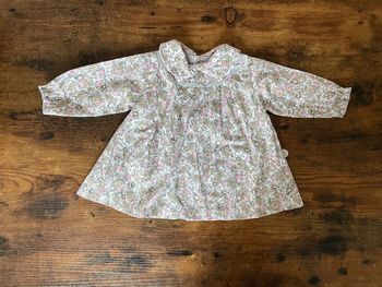 Robe liberty gris avec col