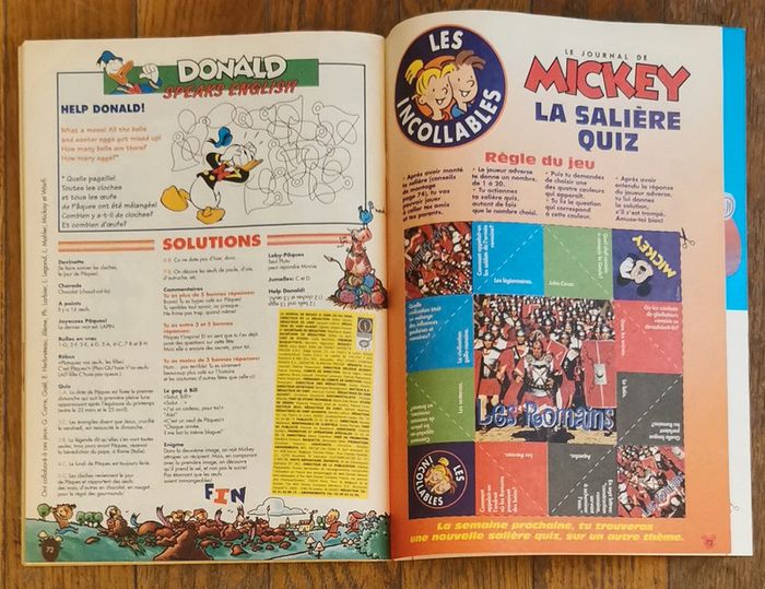 Ancien journal de mickey N°2496 avec 1 plateau de jeu 2000 vintage - photo numéro 14