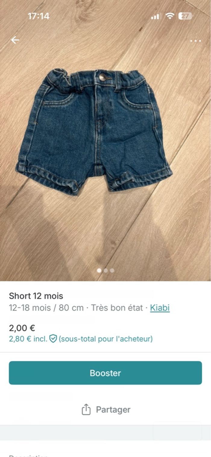 Short 12 mois