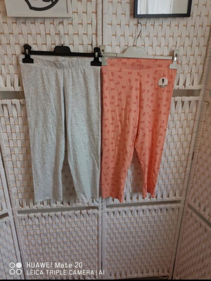 💕Joli Lot de 2 leggings 3/4 fille - 14 ans fille inextenso 💕 - photo numéro 3