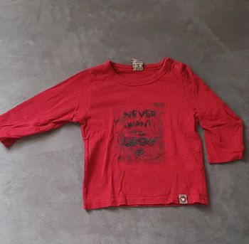 Tee Shirt Manches Longues Bordeaux 12 Mois