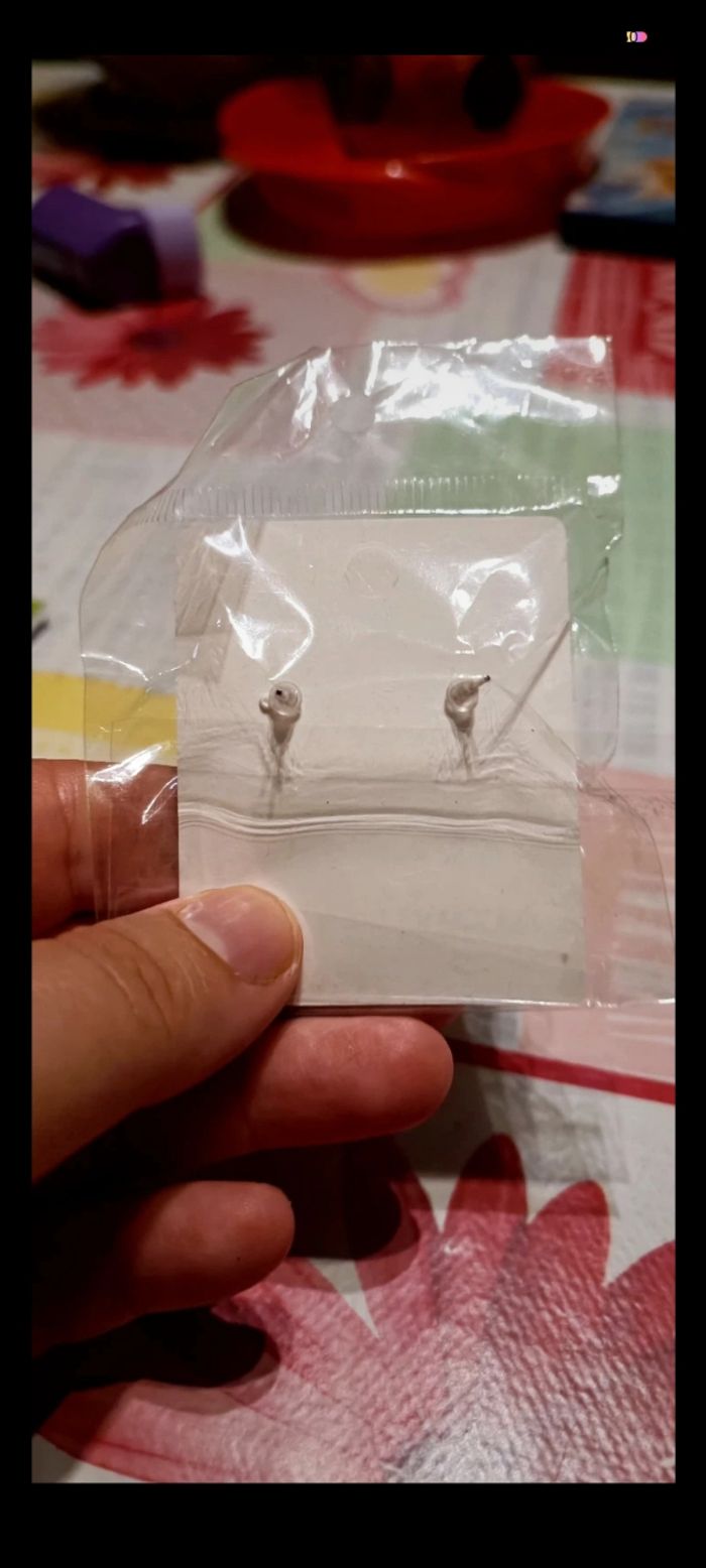 Boucle d'oreille fleur - photo numéro 2