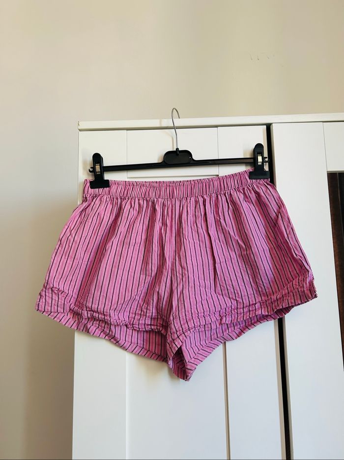 Short de pyjama rose à rayures Undiz Taille M