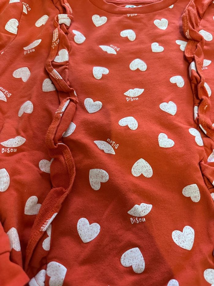 Pull gemo coeur blanc 12a - photo numéro 2