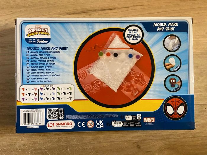 Kit créatif plâtre spiderman disney marvel - photo numéro 2