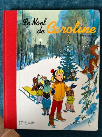 Album rare Le Noel de Caroline édition limitée bd album Pierre Probst reliure rouge vintage