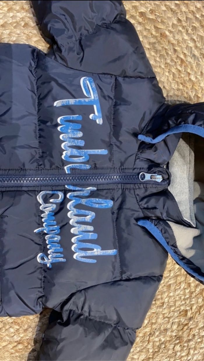 Blouson doudoune manteau à capuche Timberland 6 mois - photo numéro 4