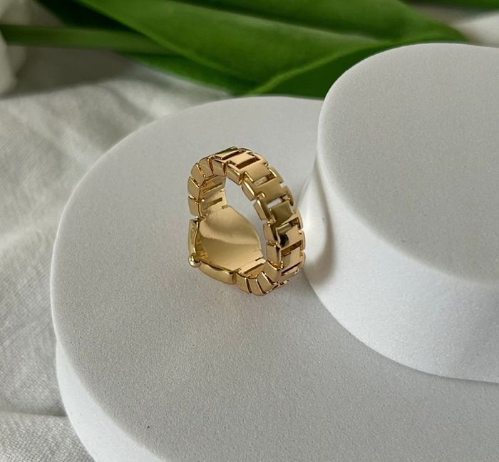 Bague dorée Aesthetic Ajustable - photo numéro 5
