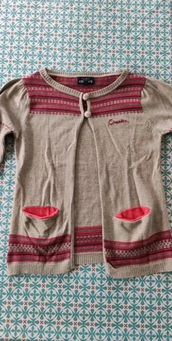 Gilet Creeks avec angora 10 ans