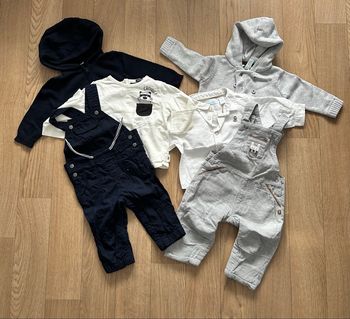 Lot 2 ensembles salopettes bébé garçon 6mois