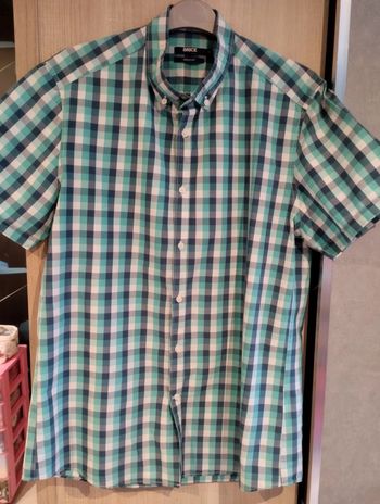 Chemise manches courtes à carreaux