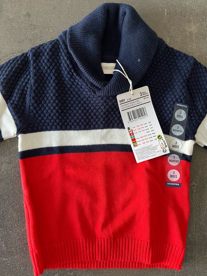 Pull col cheminée neuf 3 mois Orchestra - photo numéro 2