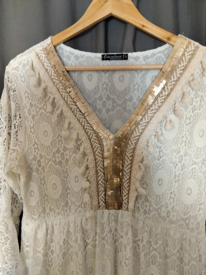 Robe longue dentelle - photo numéro 2