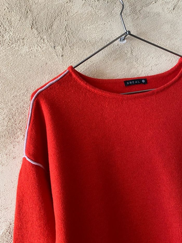 Pull orange Breal S - photo numéro 3