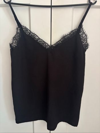Haut fines bretelles femme Xs noir