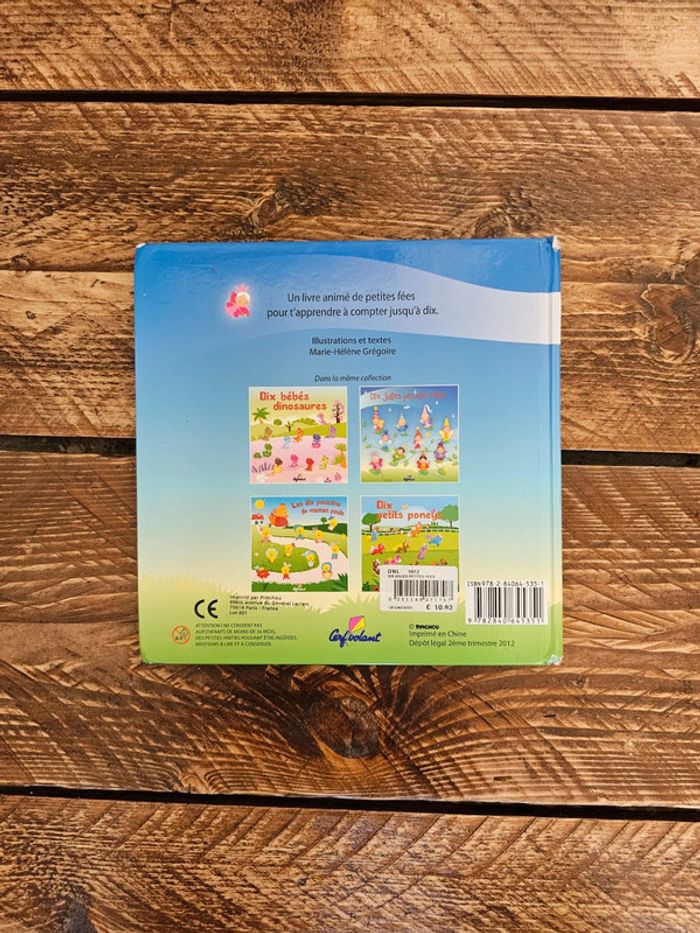 Livre enfants 10 jolies petites fées à toucher fille ou garçon mixte bébé - photo numéro 2