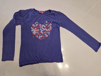 Tee shirt manche longue violet