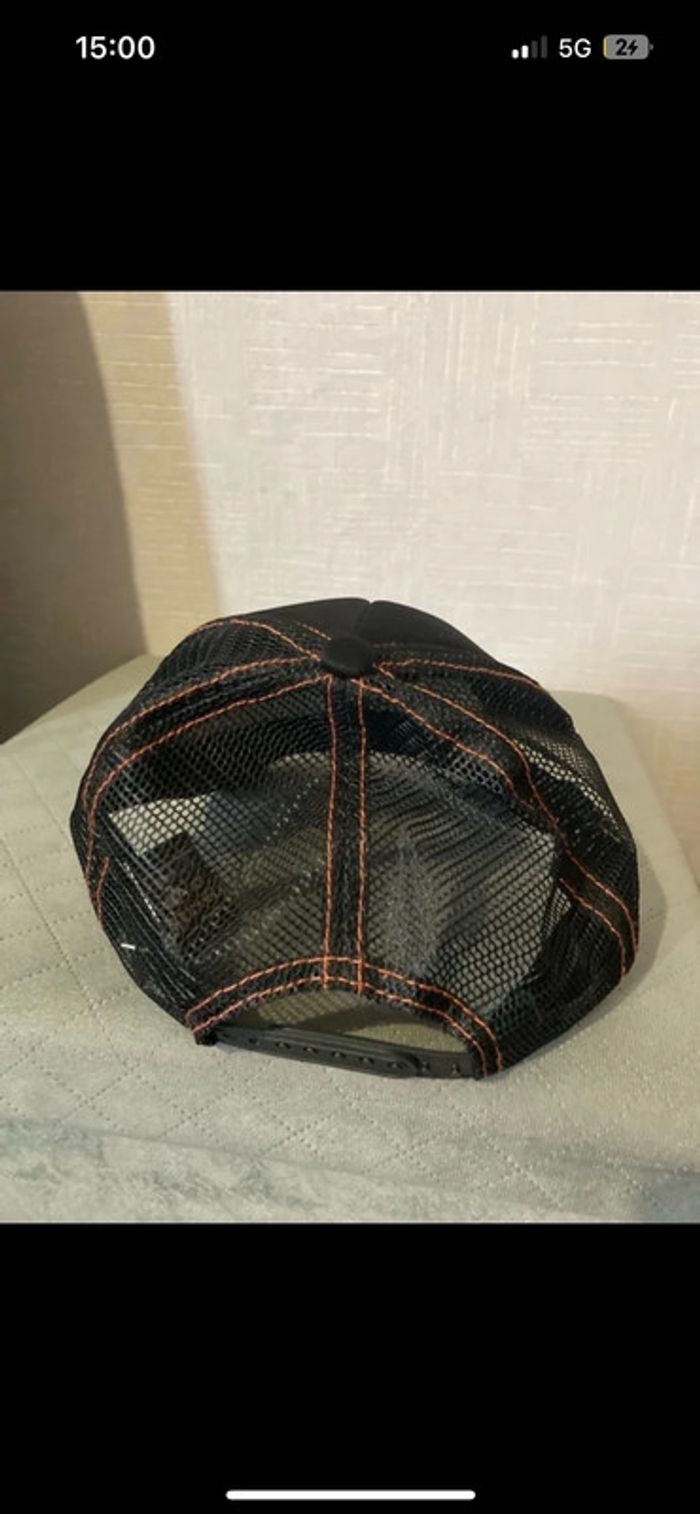 Casquette filet Street fight Muay Thai noir orange - photo numéro 3