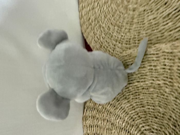 Peluche doudou souris GIPSY mauve gris rose - photo numéro 3