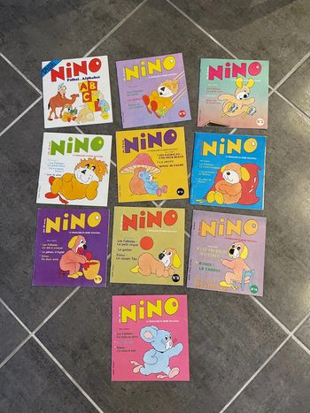 Lot de 10 magazines vintage Nino