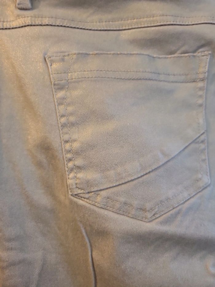 Pantalon crème brillant - photo numéro 7
