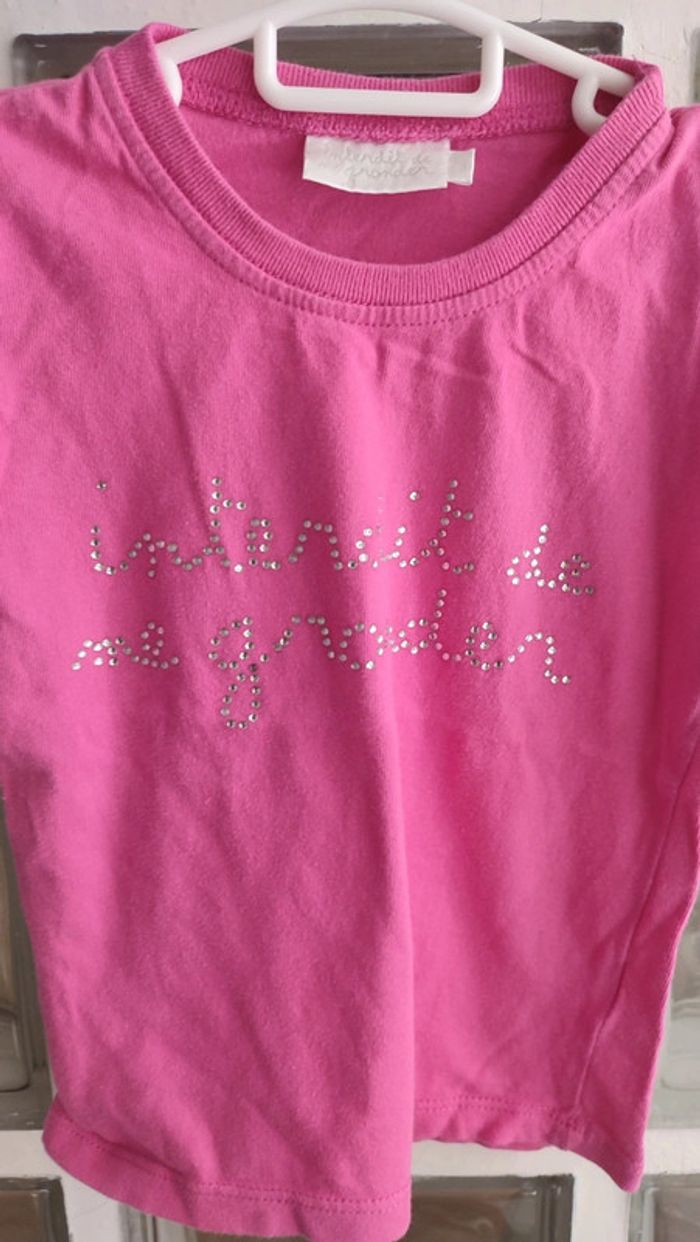 Tee-shirt 2 ans interdit de me gronder - photo numéro 2