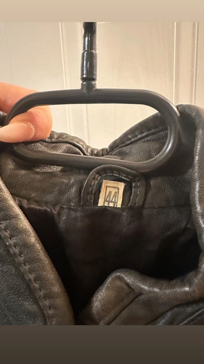 Manteau en Cuir Vintage taille 44 - photo numéro 7