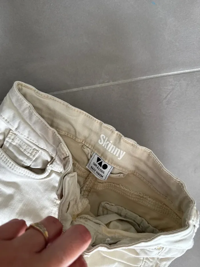 Skinny beige 5ans 110cm - photo numéro 2