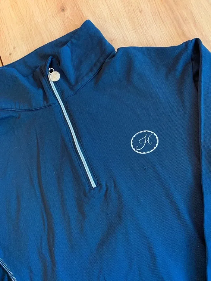 Polo manches longues Harcour – Noir – Taille L - photo numéro 5