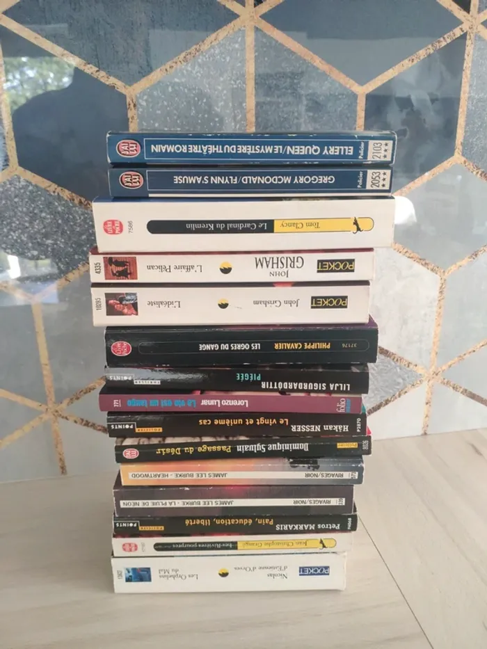 Promotion déstockage 15 livres policiers thrillers Grisham Clancy Grangé Burke Nesser - photo numéro 10