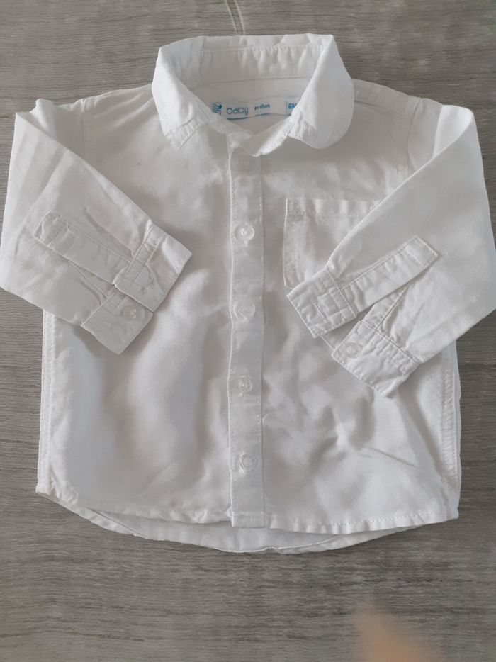 Chemise blanche gémo 6 mois