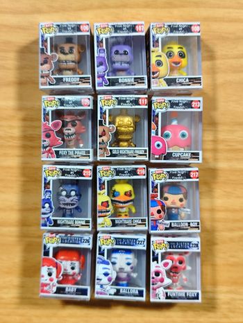 MÉGA LOT EXCLUSIF 12 Figurines Bitty Pop! Five Nights At Freddy's - Avec CHASE Rare !
