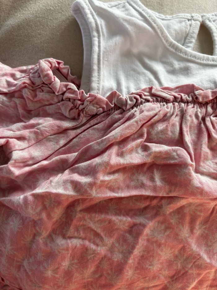 Tee shirt rose palmiers LULU Castagnette t.18m - photo numéro 5