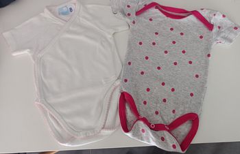 Bodies manches courtes taille 3 mois