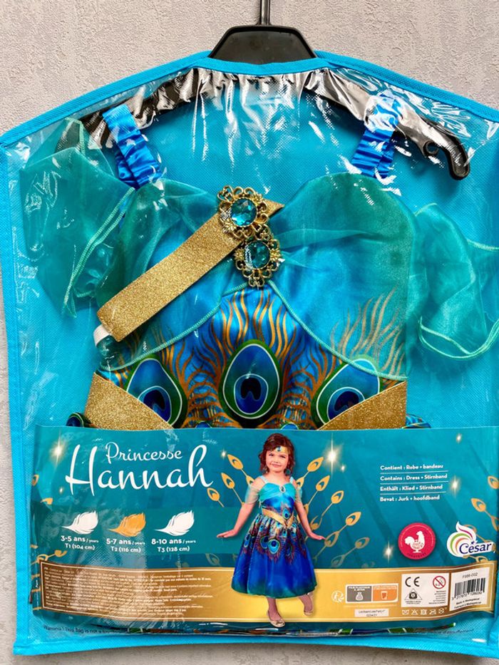Déguisement Princesse Hannah 5/7 ans NЕUF (prix normal: 38eur) - photo numéro 3
