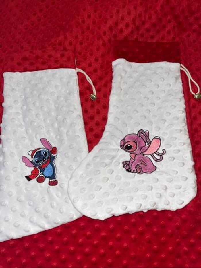 Chaussette de noel brodé
