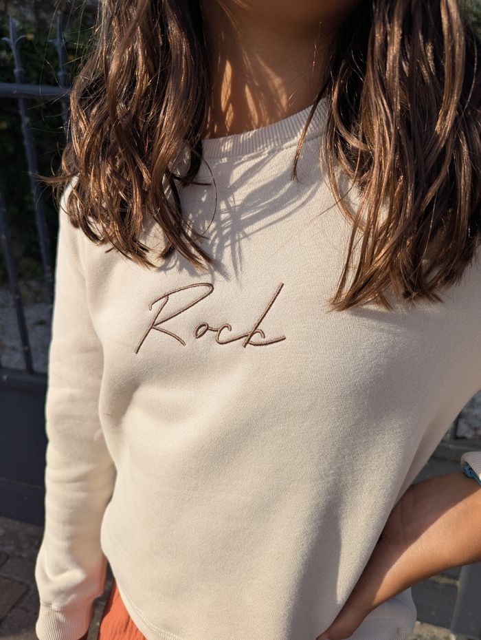 Sweat beige Rock Taille 6 ans - photo numéro 4