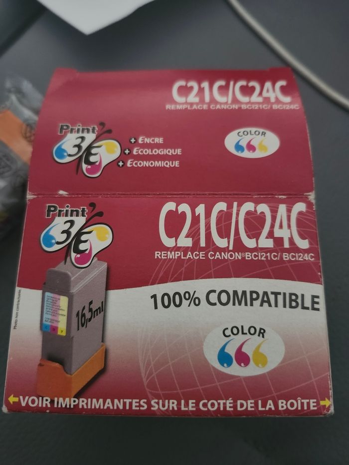 Cartouche encre Canon BCI 21C ou 24C - neuf