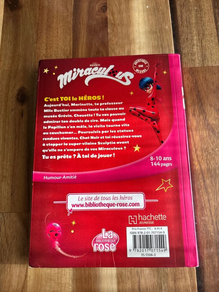 Livre la bibliothèque rose miraculous c’est toi le héros - photo numéro 3