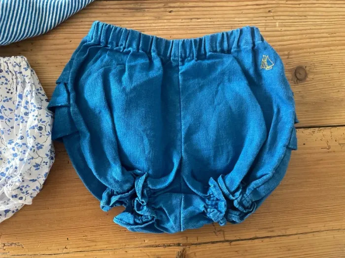 Ensemble petit bateau t-shirt et barboteuses 3 mois - photo numéro 3