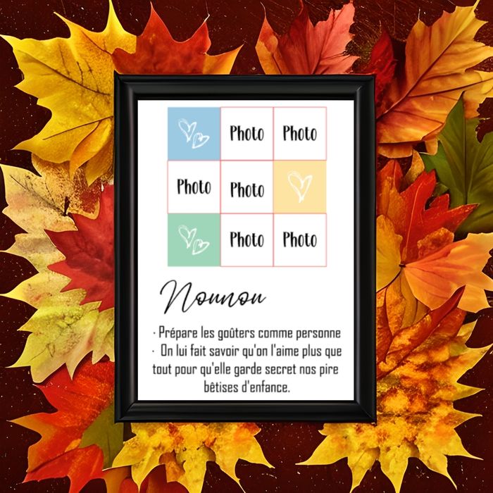 Cadre à personnaliser nounou
