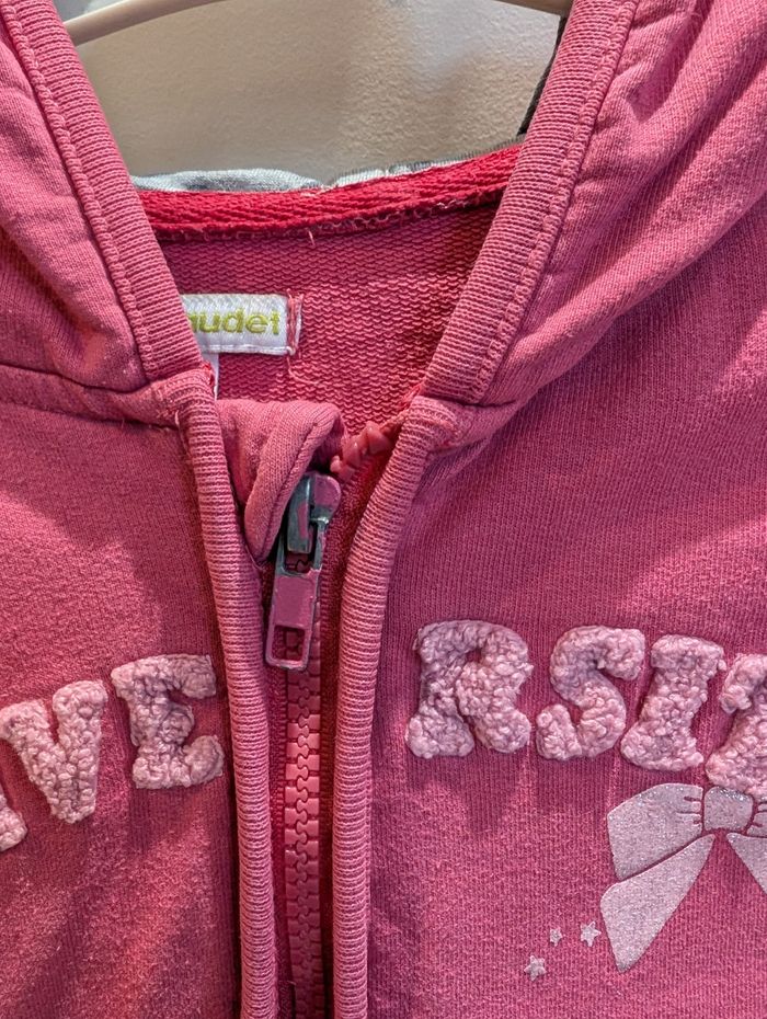 Sweat à capuche rose Vertbaudet - photo numéro 3