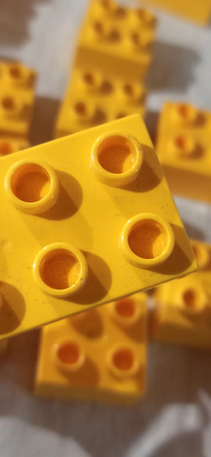 Briques jaune de construction lego duplo - photo numéro 15