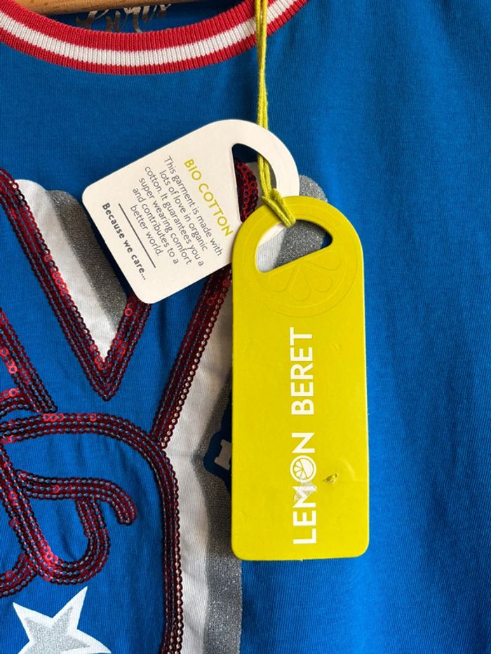 T-shirt fille coton bio Lemon Beret - photo numéro 5