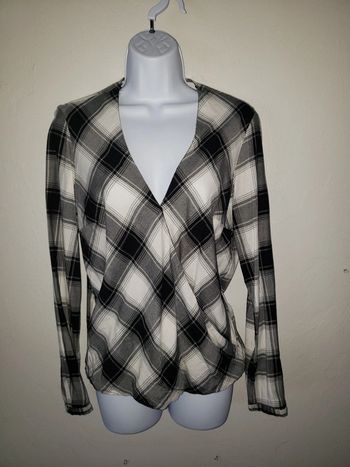 Chemise manches longues cache coeur