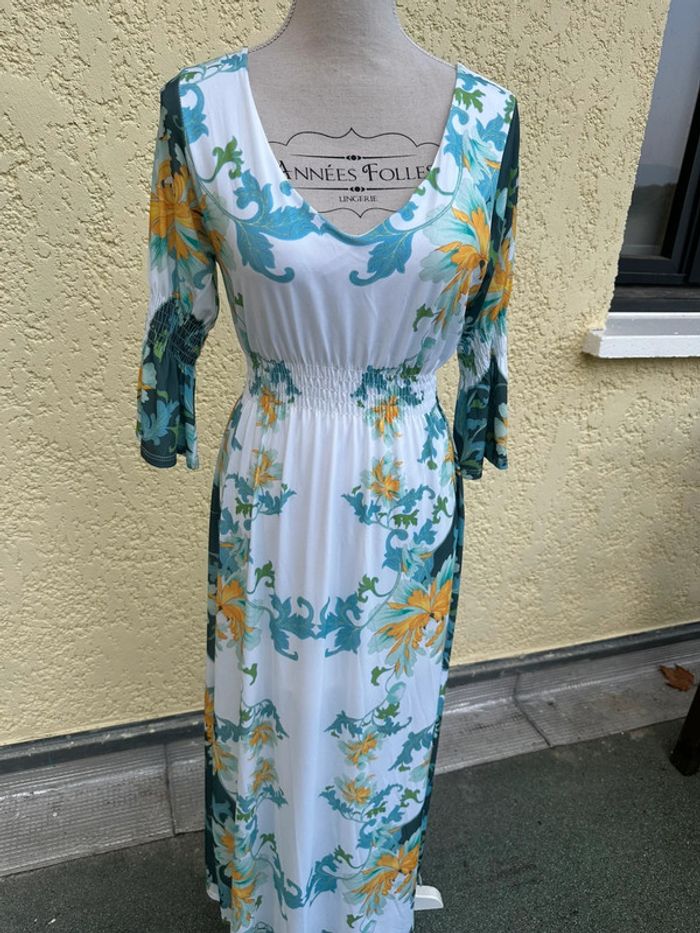 🌸 Robe longue fleurie – Maria Villalobos