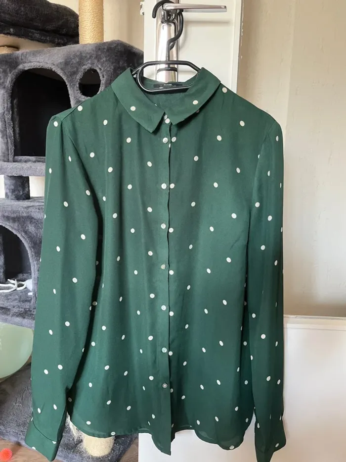 Chemise à pois