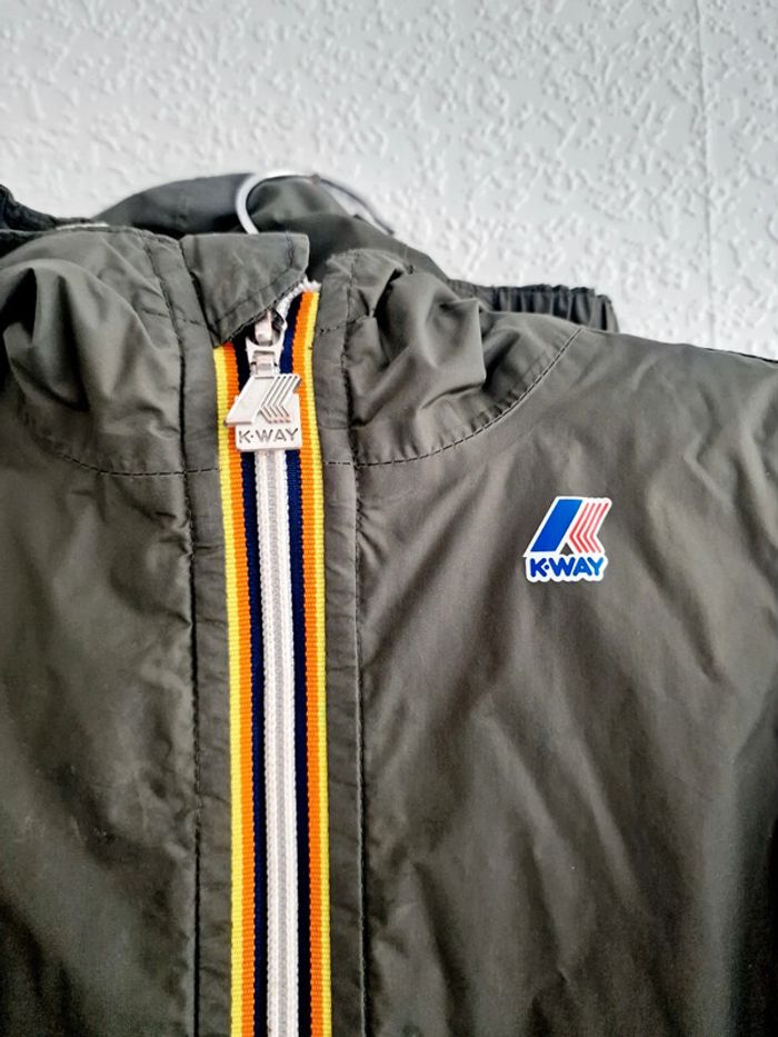 K-way - Veste manches longues, avec capuche - Jacques / Jack Plus Padded - Kaki (3 ans) - photo numéro 3