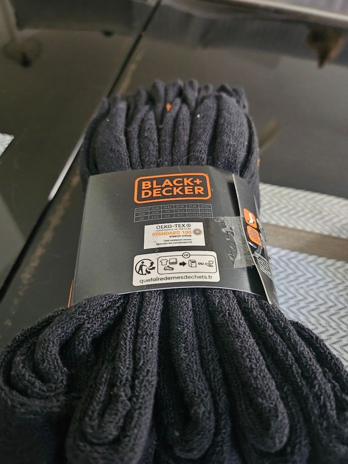 Lot de chaussettes neuve marque Black et decker pointure 43.45 - photo numéro 4