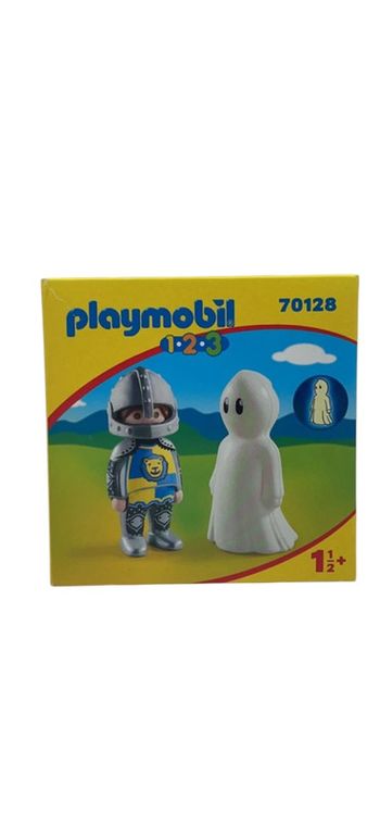 Playmobil 1.2.3 chevalier et fantôme 70128 neuf